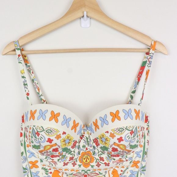 NWT Tory Burch Lipsi Printed One-Piece Swimsuit XL - Picture 4 of 13